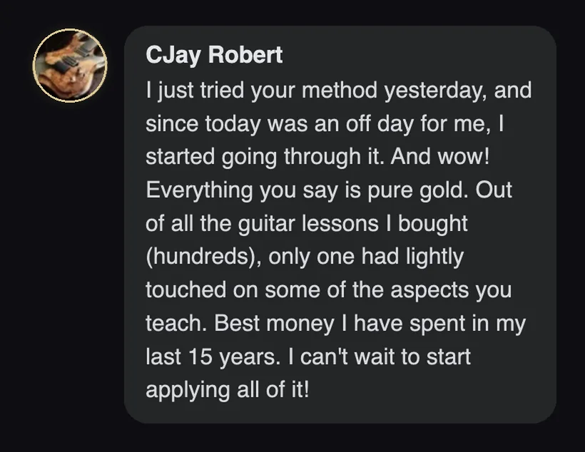 Practitioner testimonial