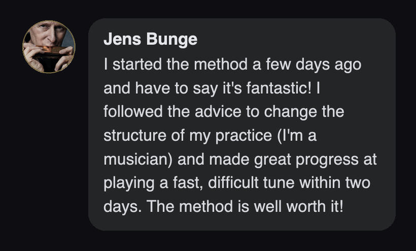 Practitioner testimonial