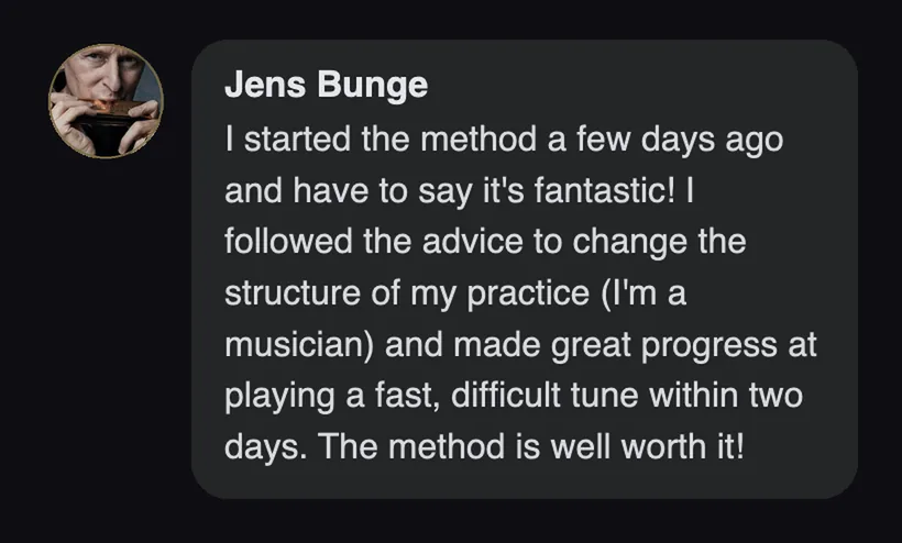 Practitioner testimonial