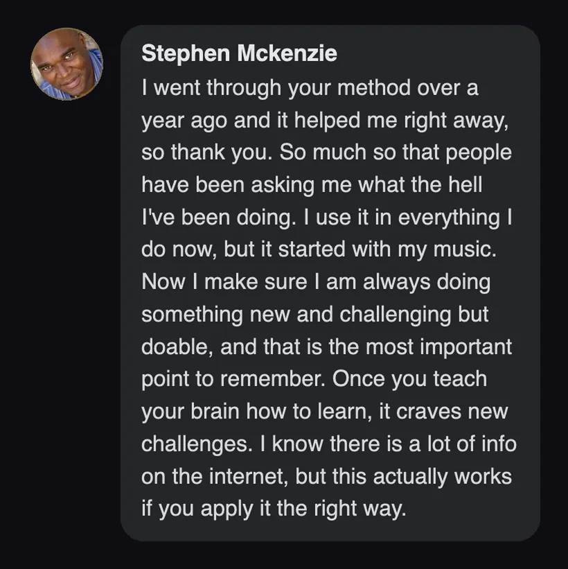 Practitioner testimonial
