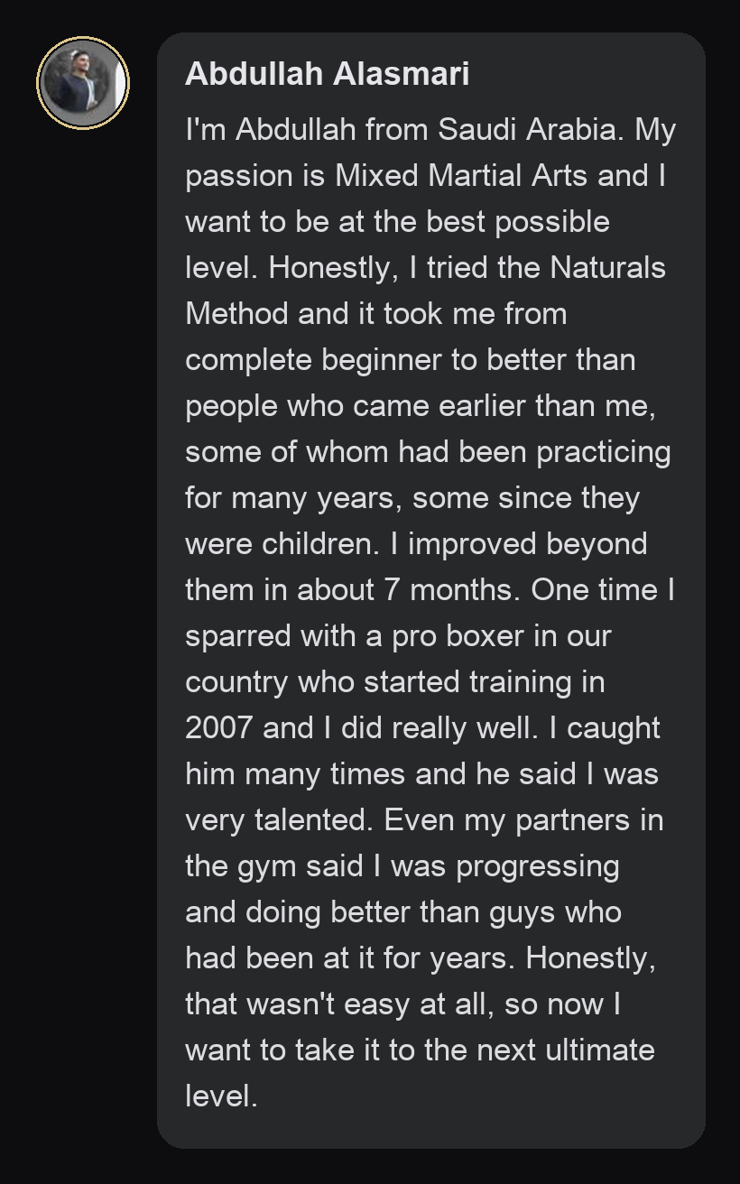 Practitioner testimonial