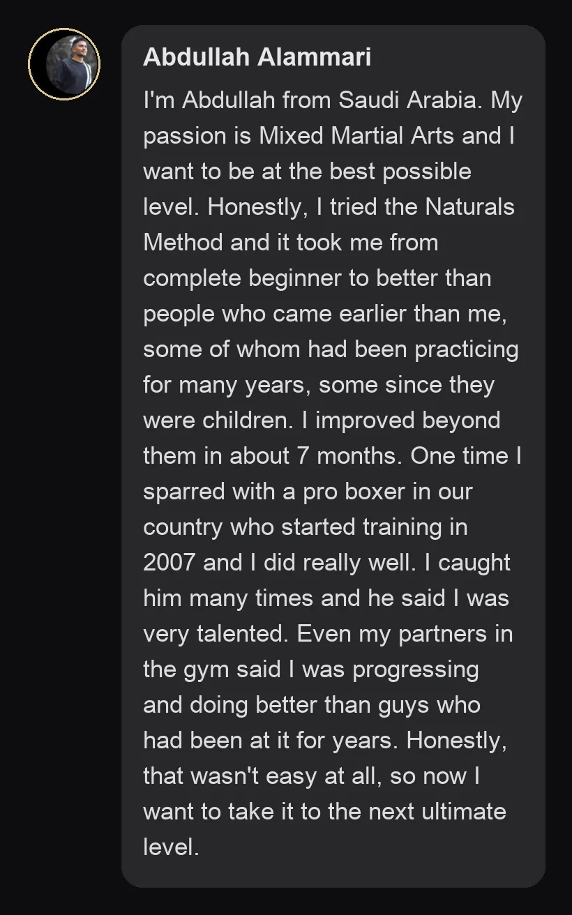 Practitioner testimonial