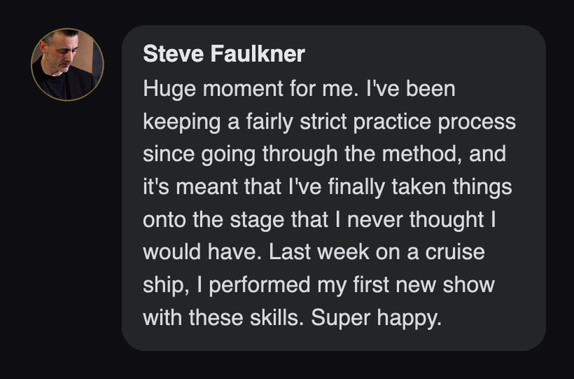 Practitioner testimonial