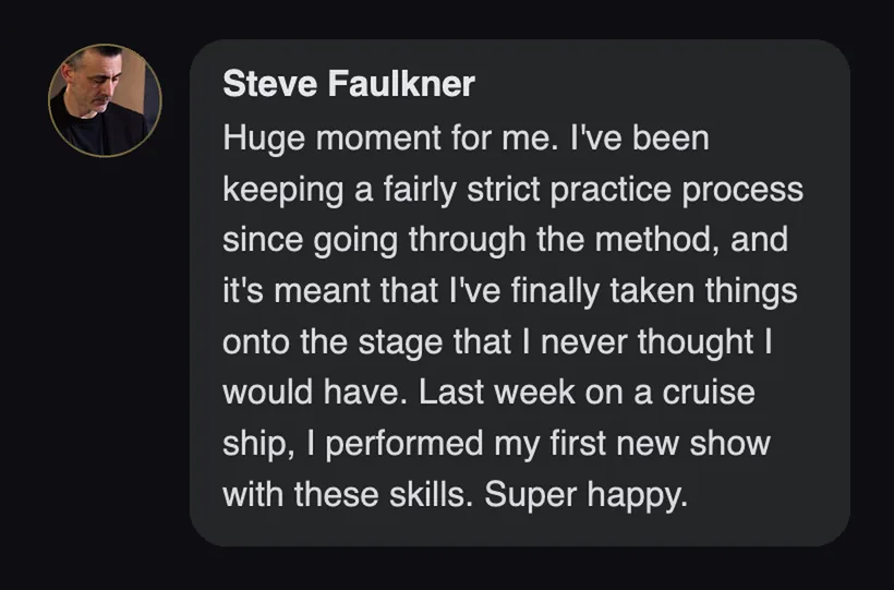 Practitioner testimonial