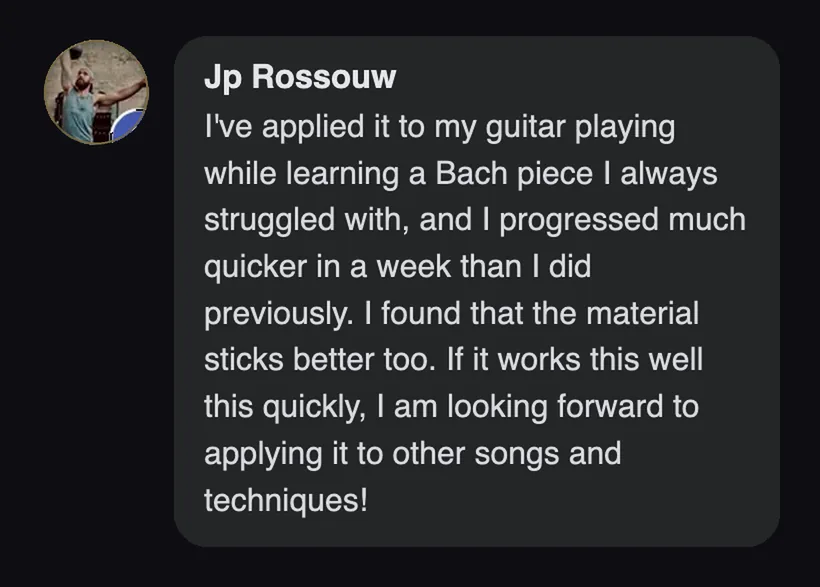 Practitioner testimonial