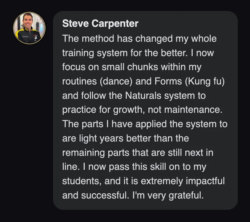 Practitioner testimonial