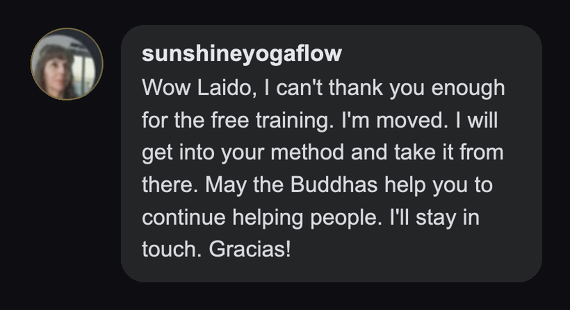 Practitioner testimonial