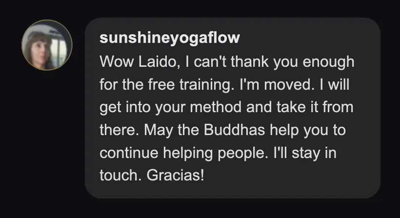 Practitioner testimonial