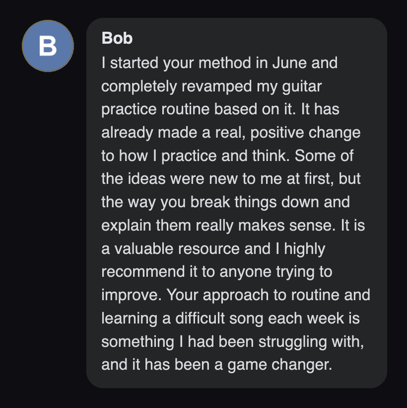 Practitioner testimonial