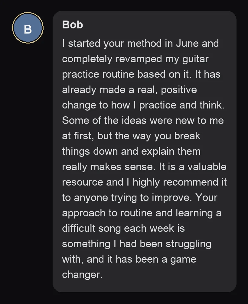 Practitioner testimonial