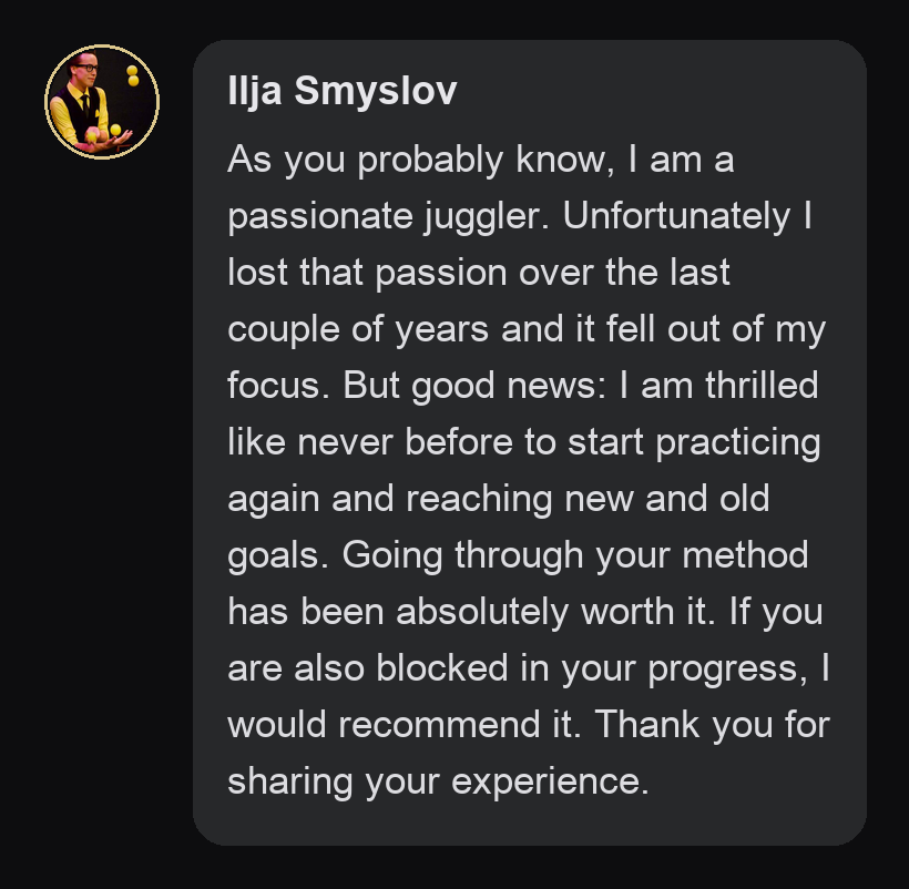 Practitioner testimonial