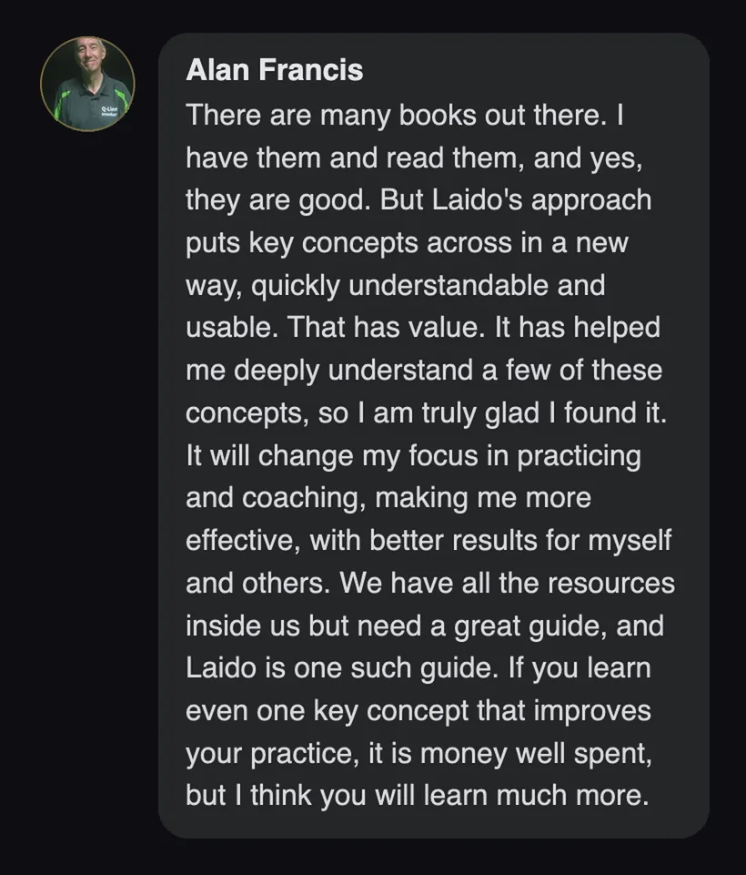 Practitioner testimonial