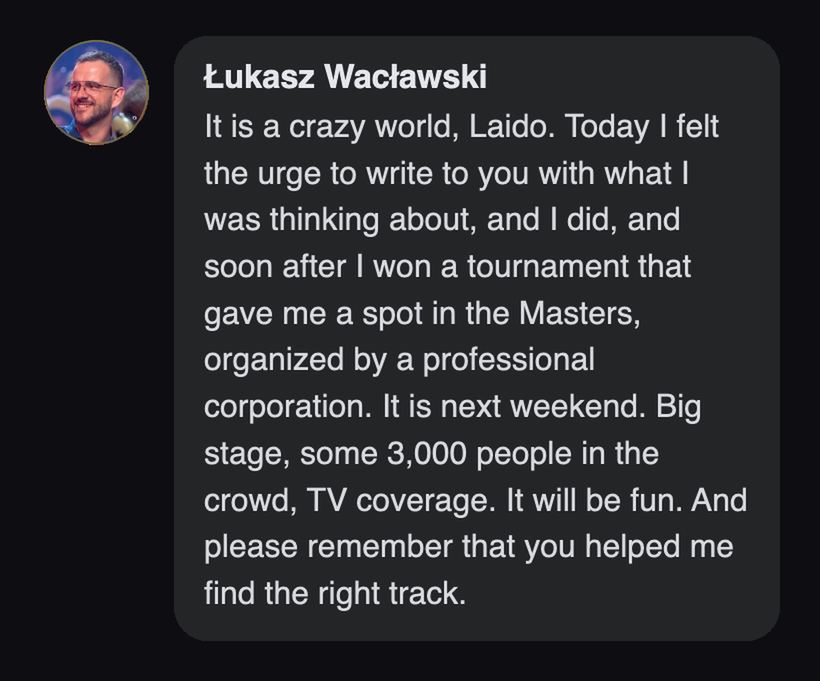 Practitioner testimonial