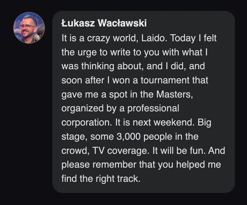 Practitioner testimonial