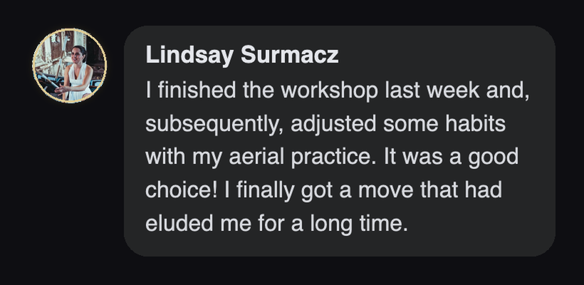 Practitioner testimonial