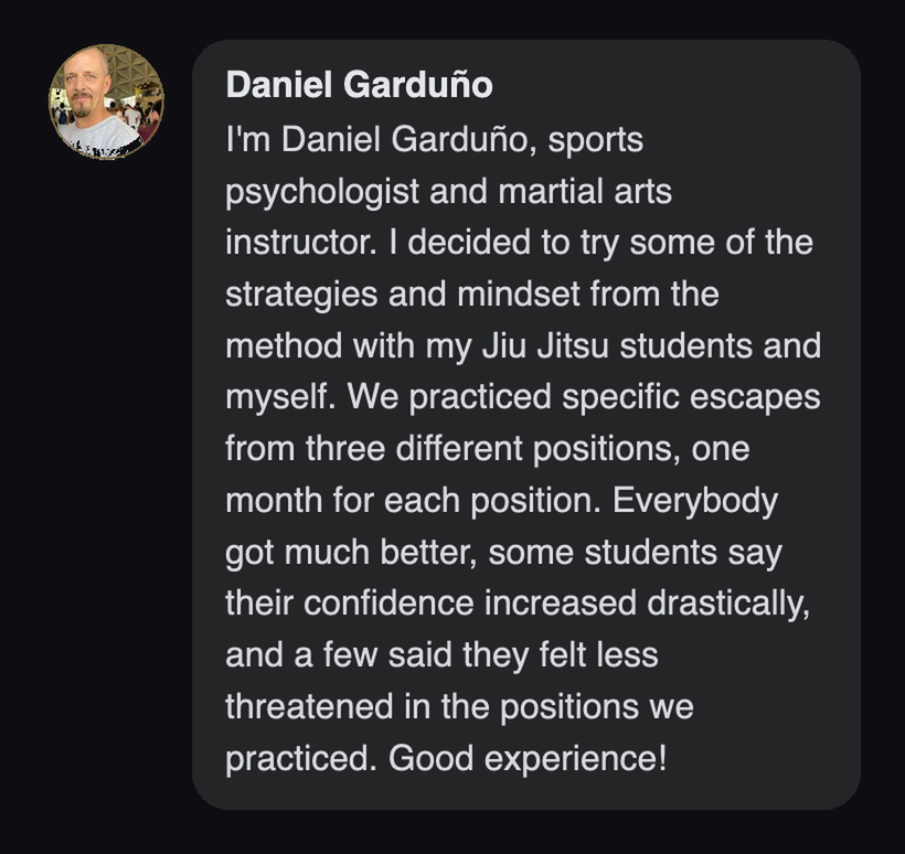 Practitioner testimonial