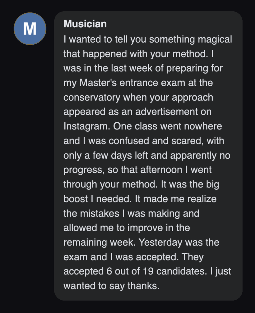 Practitioner testimonial