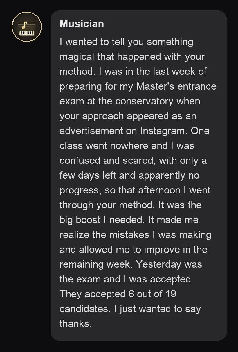 Practitioner testimonial