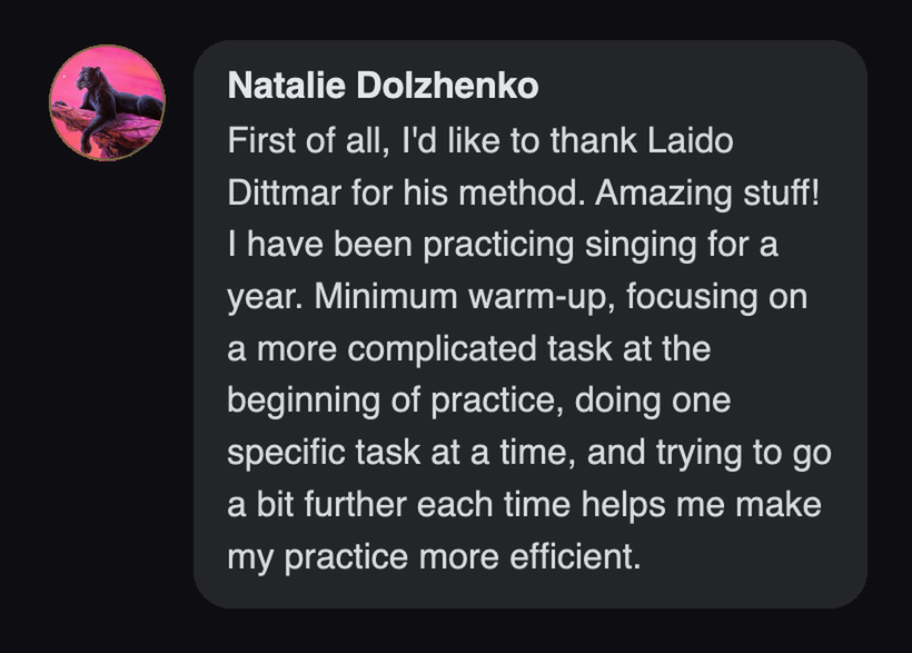 Practitioner testimonial