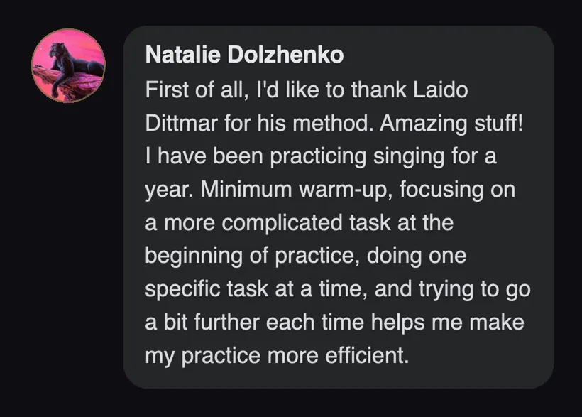 Practitioner testimonial