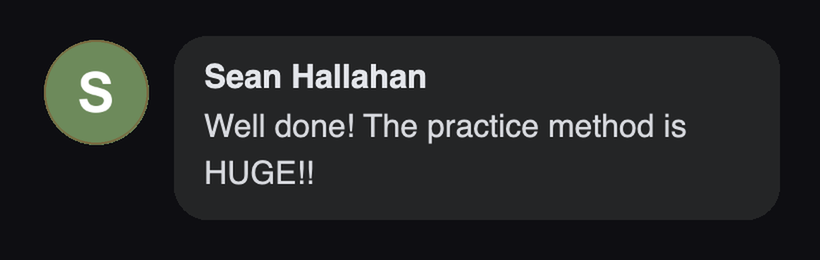 Practitioner testimonial