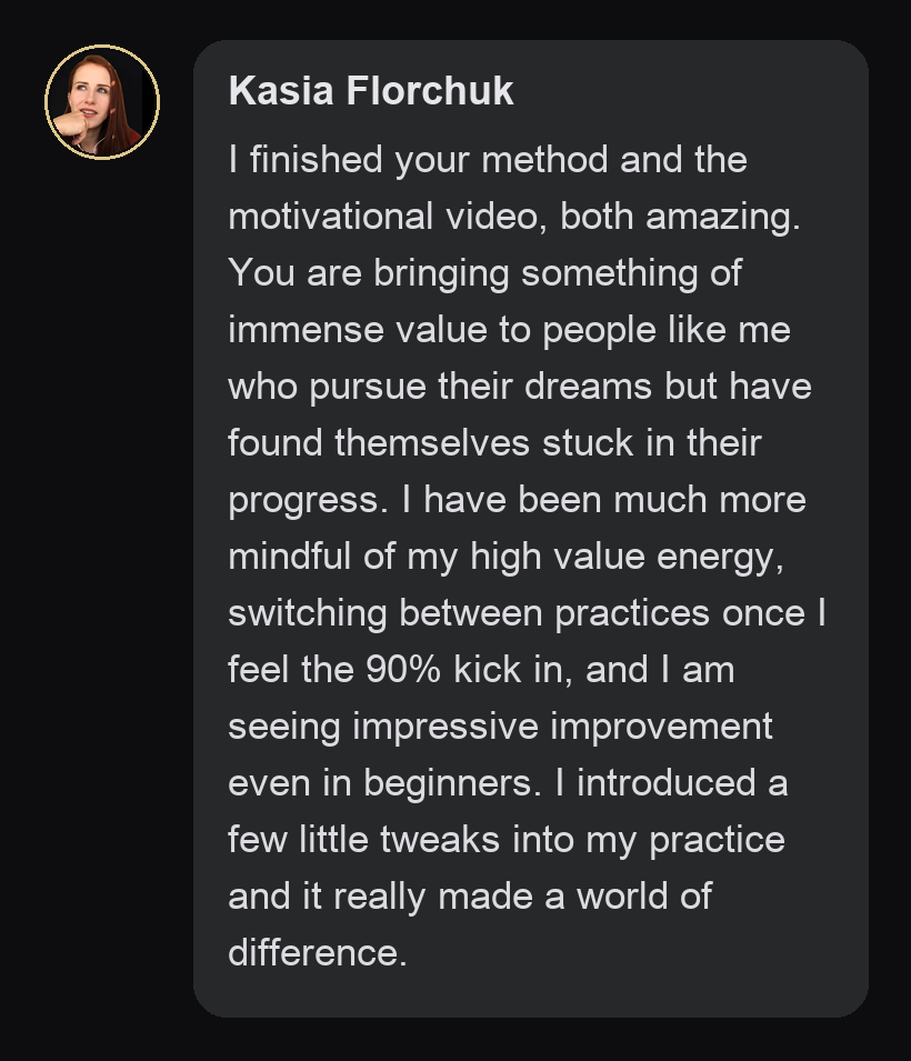 Practitioner testimonial