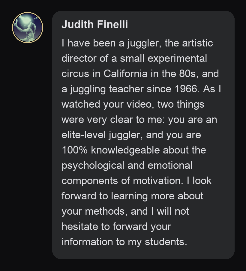 Practitioner testimonial
